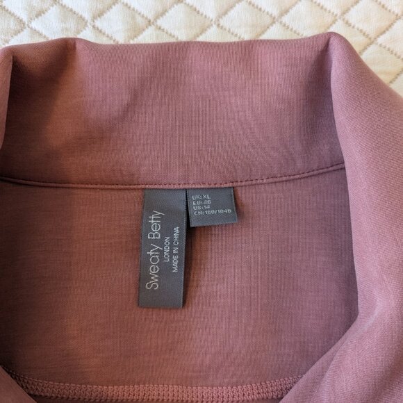 Sweaty Betty Sandwashed Half Zip Pullover size XL - Picture 5 of 7